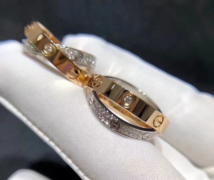 Replica Cartier LOVE Ring - Mixed Metal Color
