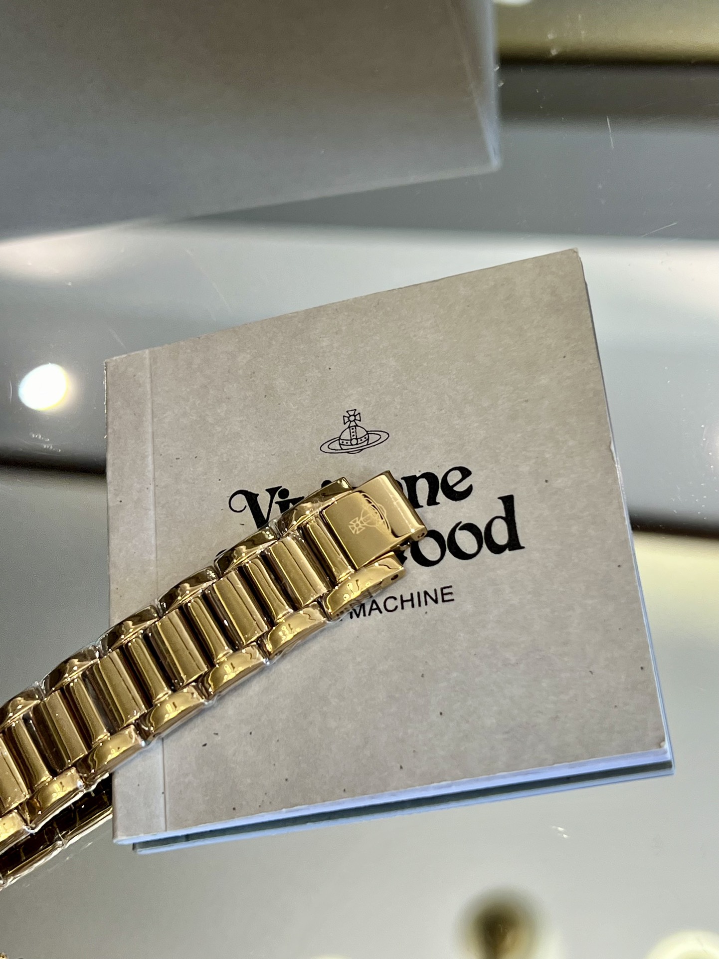 Replica Vivienne Westwood Gold Dial Gold Band Watch - 30MM
