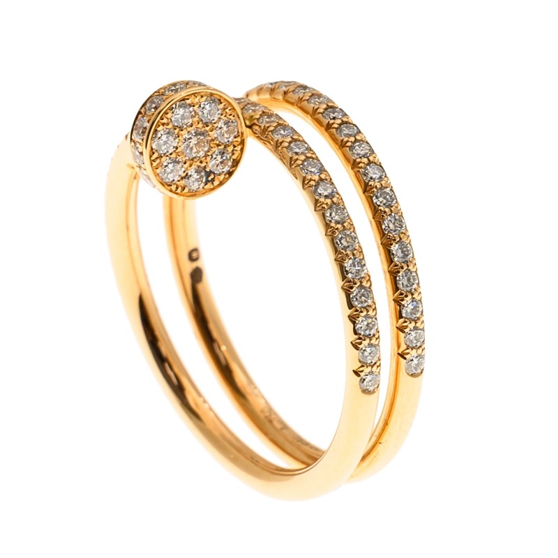 Replica NEW CARTIER JUSTE UN CLOU RING B4210954 18kt ROSE GOLD & DIAMONDS PINK GOLD