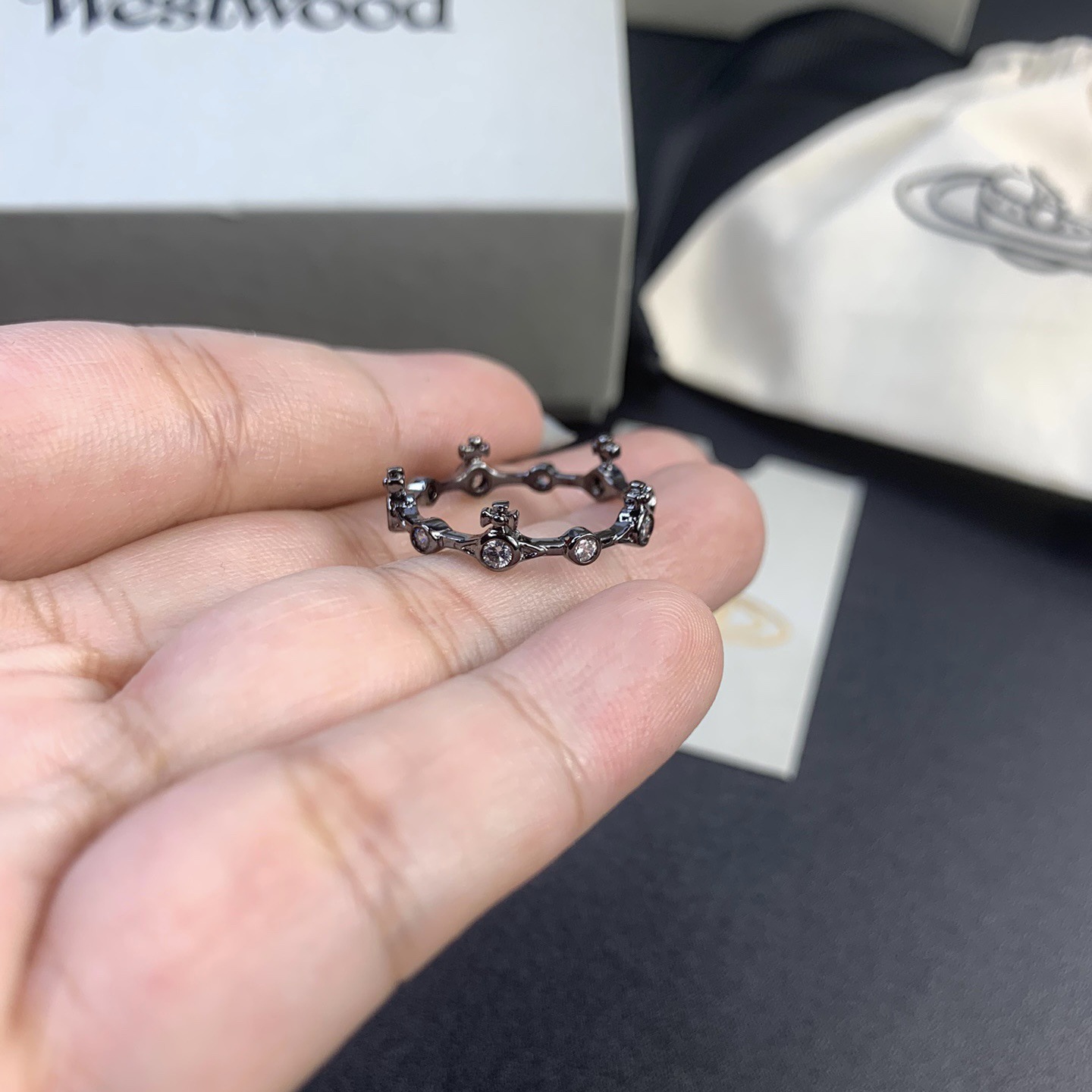 Replica Vivienne Westwood Bamboo Knot Saturn Ring