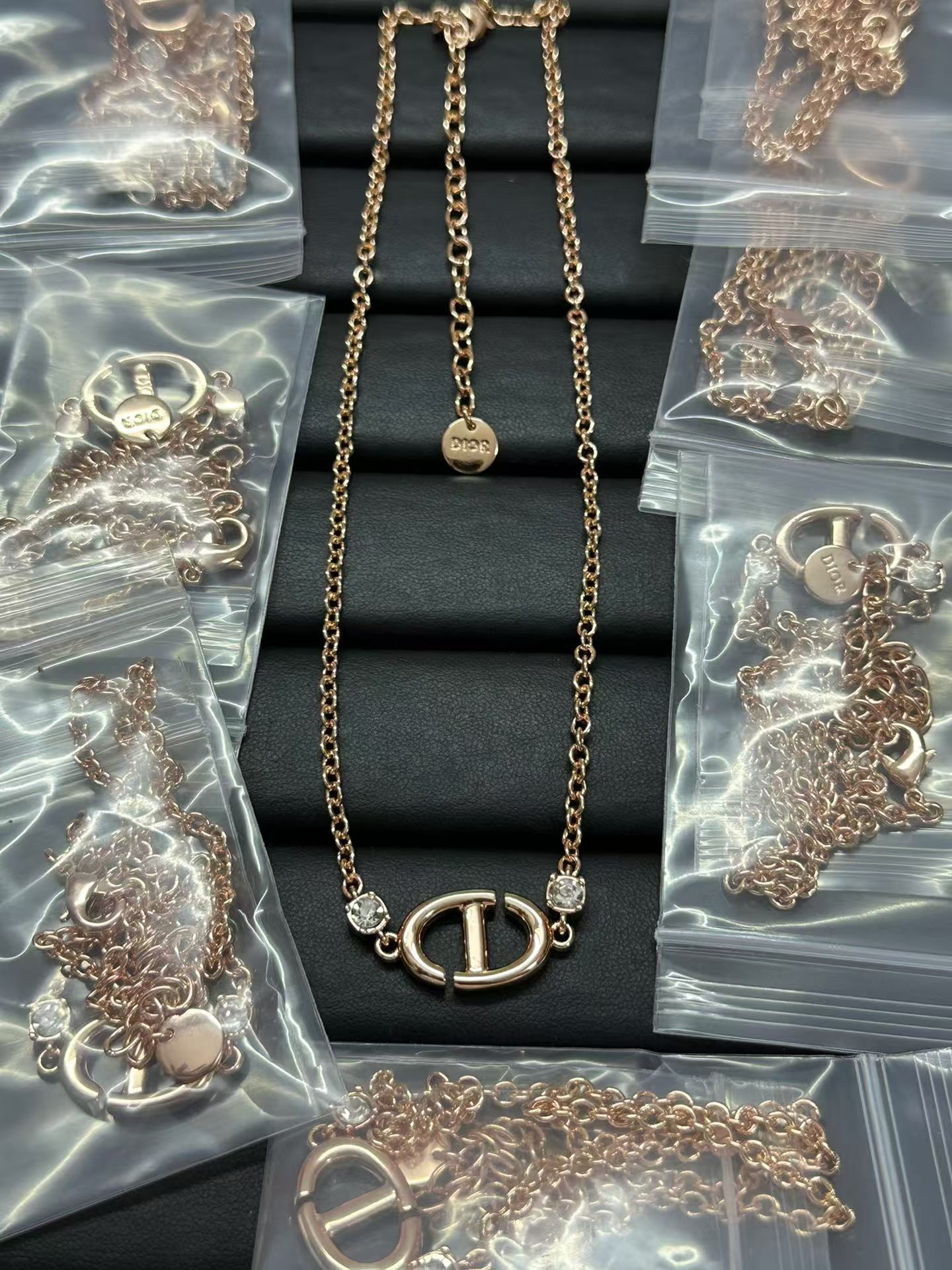 Replica Dior CD Navy Necklace