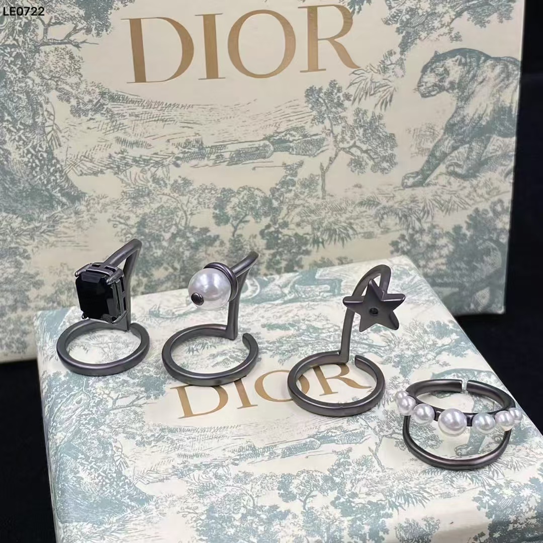 Replica Dior Funny Knuckle Rings - 4 Pieces