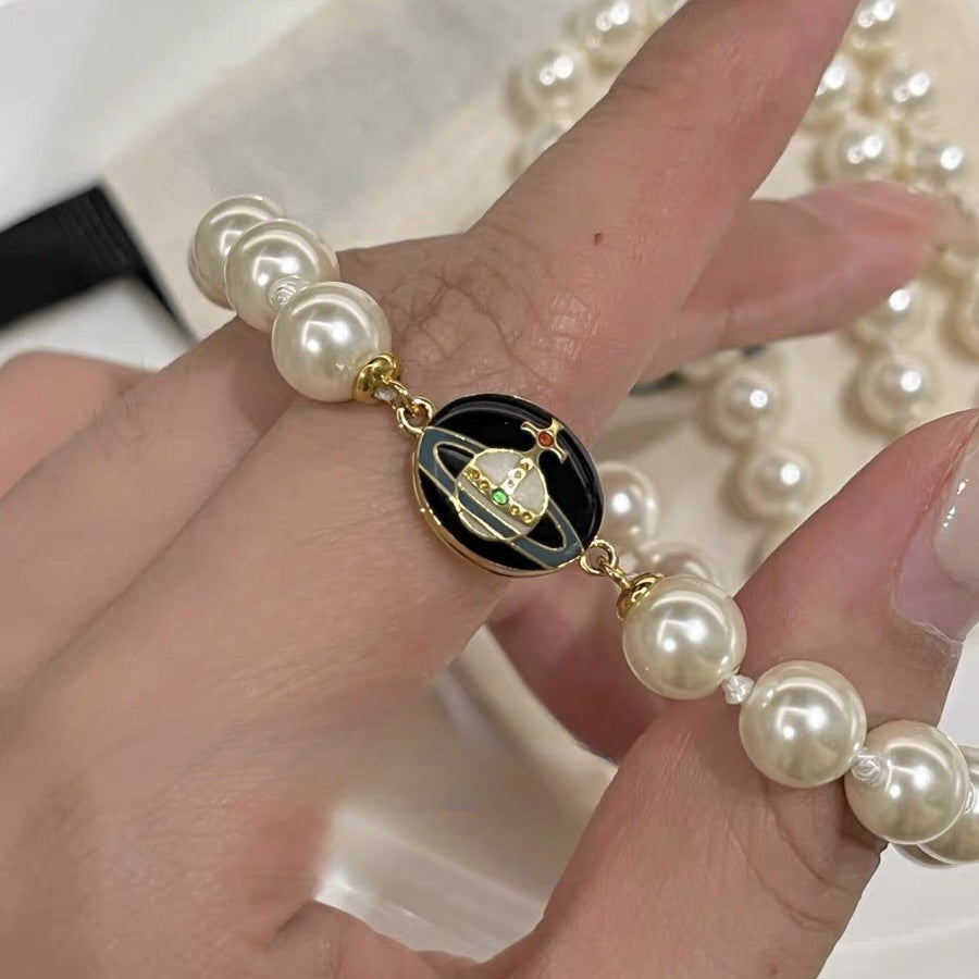 Replica Vivienne Westwood Enamel Epoxy Saturn Bracelet