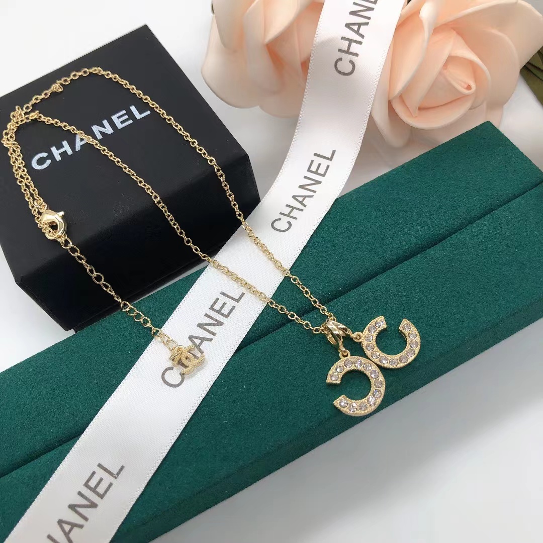 Replica Chanel Separate Double C Pendant Necklace