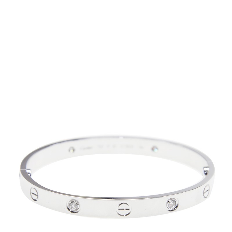Replica NEW CARTIER LOVE BRACELET B6035818 18kt WHITE GOLD  SILVER