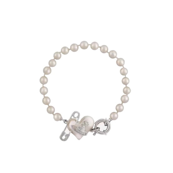 Replica Vivienne Westwood Paperclip Heart Bracelet