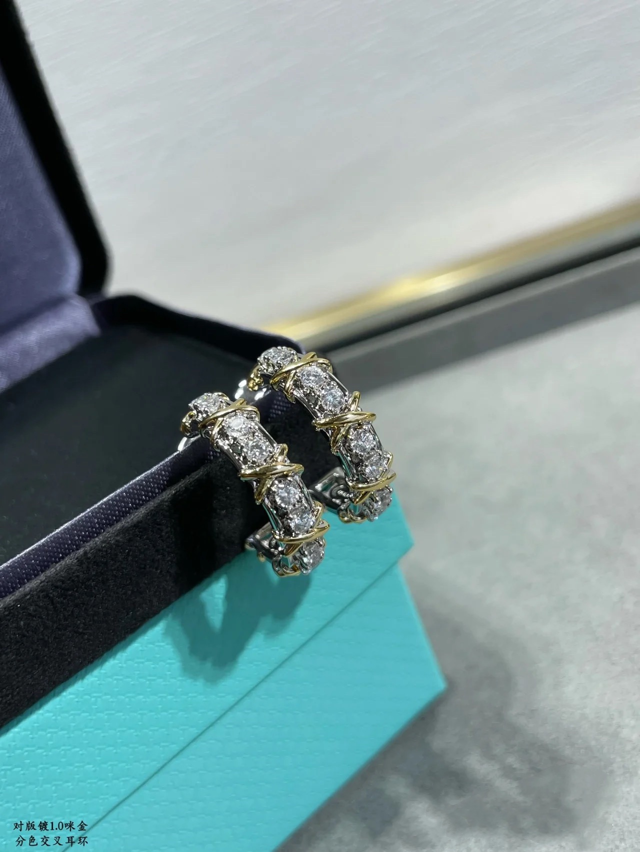 Replica Tiffany Cross Earrings