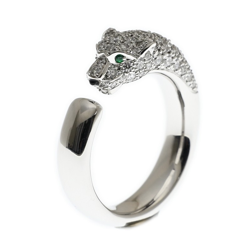 Replica NEW CARTIER PANTHÈRE DE CARTIER RING N4765952 18kt WHITE GOLD & DIAMONDS  SILVER