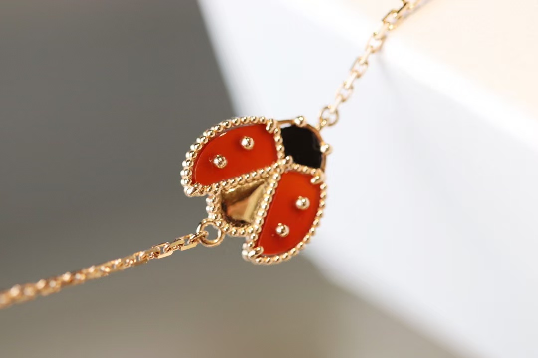 Replica Van Cleef & Arpels Lucky Spring Bracelet, Open Wings Ladybug