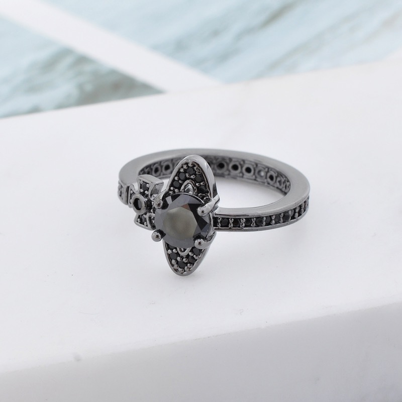 Replica Vivienne Westwood Multi Color Diamond Saturn Ring