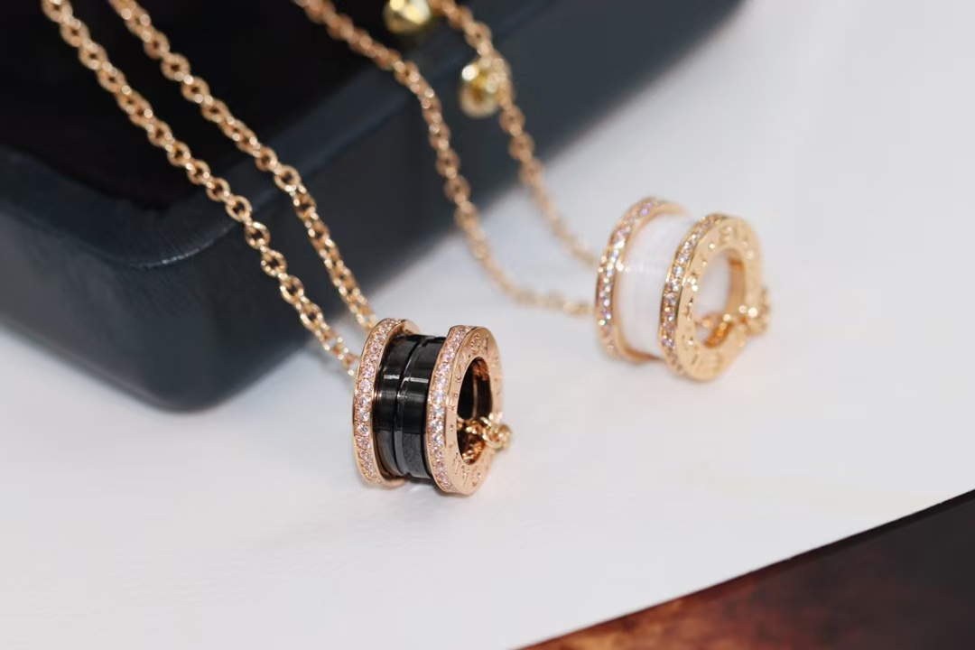 Replica Bvlgari B.zero1 Necklace - Ceramic & Diamond