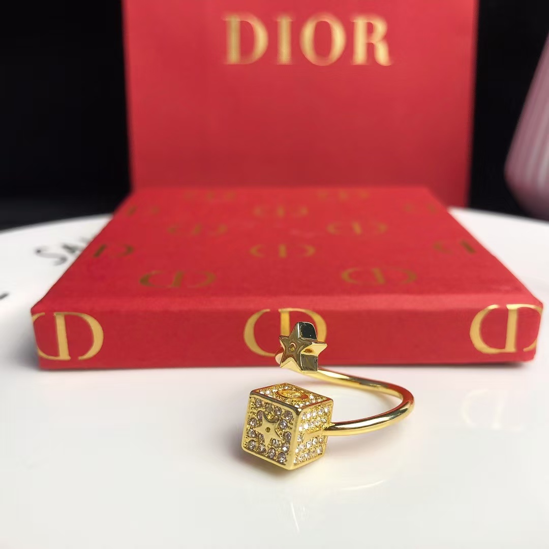 Replica Dior Cube and Star Open Ring