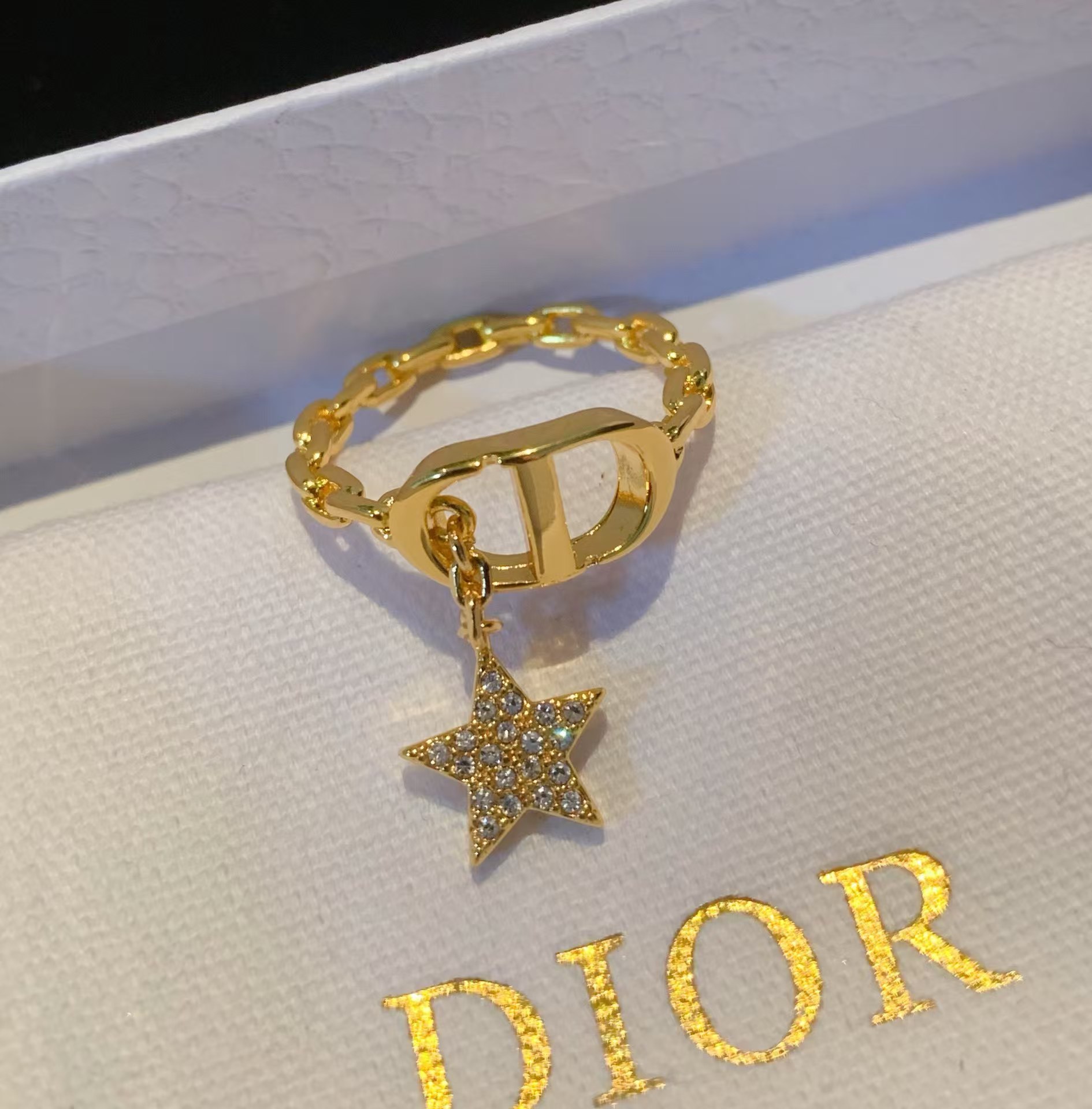 Replica Dior CD Star Dangle Ring