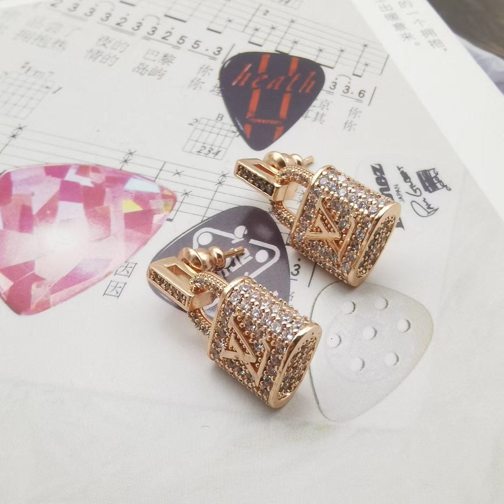 Replica Louis Vuitton Lock Earrings