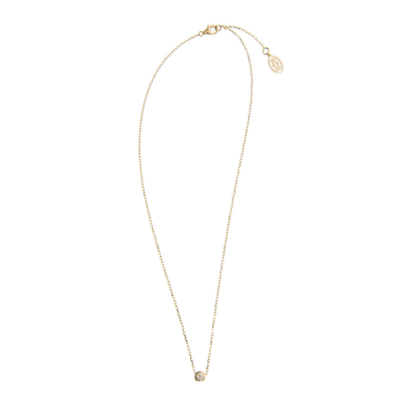 Replica NEW CARTIER DIAMANTS LÉGERS NECKLACE B7215500 GOLD 18kt YELLOW GOLD