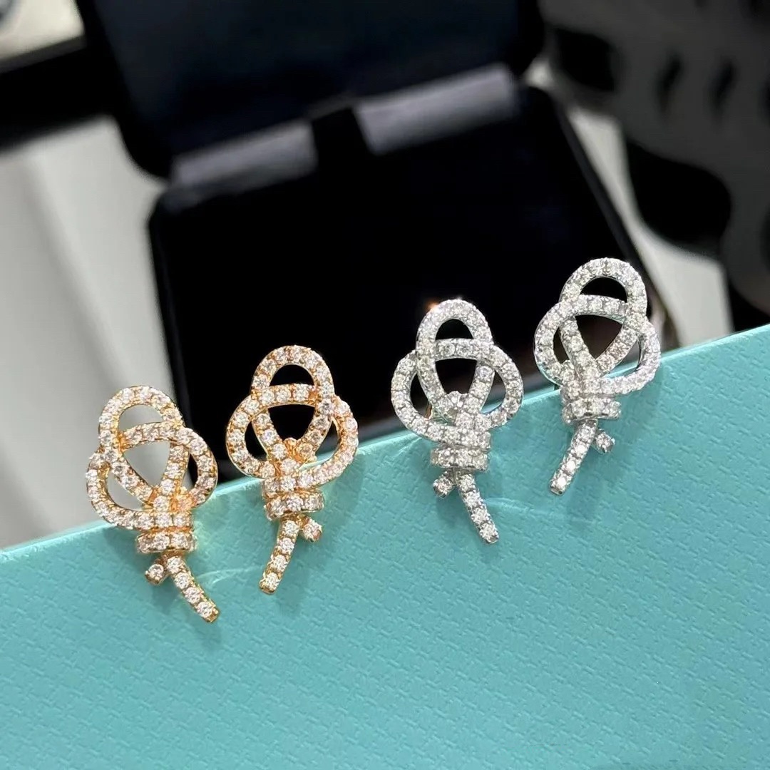 Replica Tiffany Woven Rope Knot Earrings