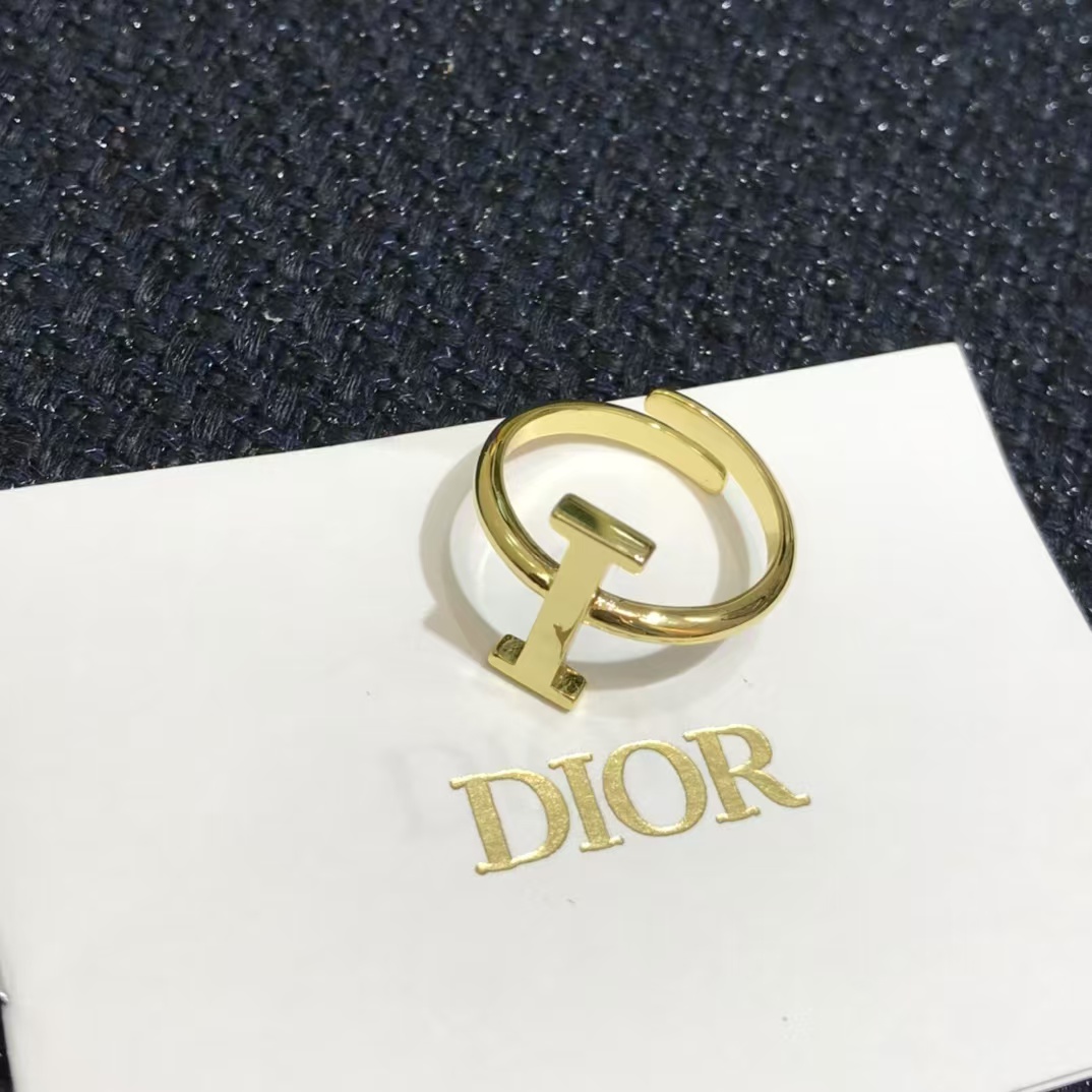 Replica Dior Separate Letters Rings - 4 Pieces