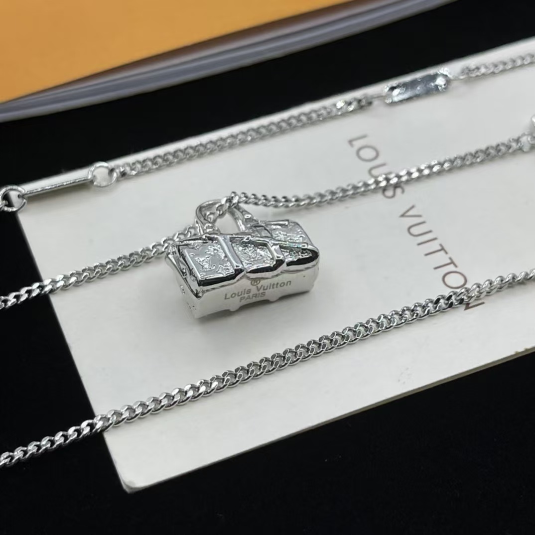 Replica Louis Vuitton Bag Pendant Necklace