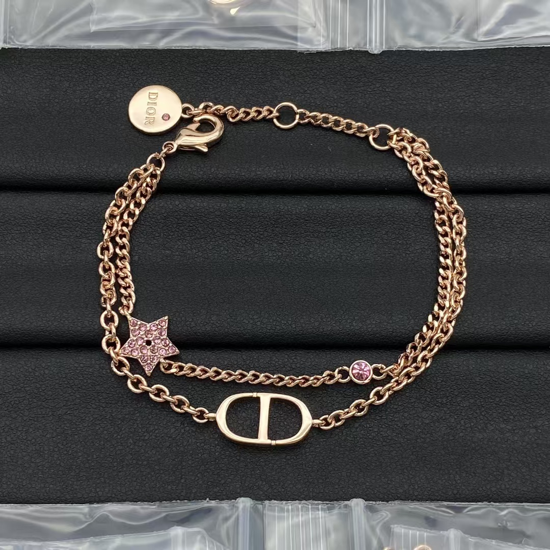 Replica Dior Rose Gold Star Bracelet