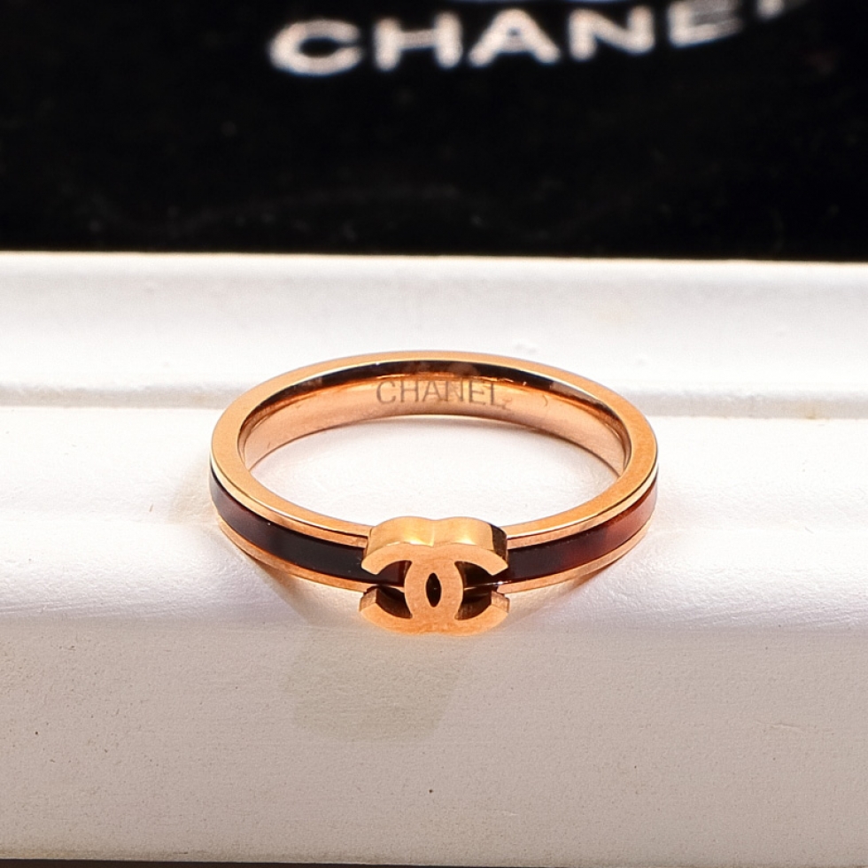 Replica Chanel leopard print ring narrow version tail ring