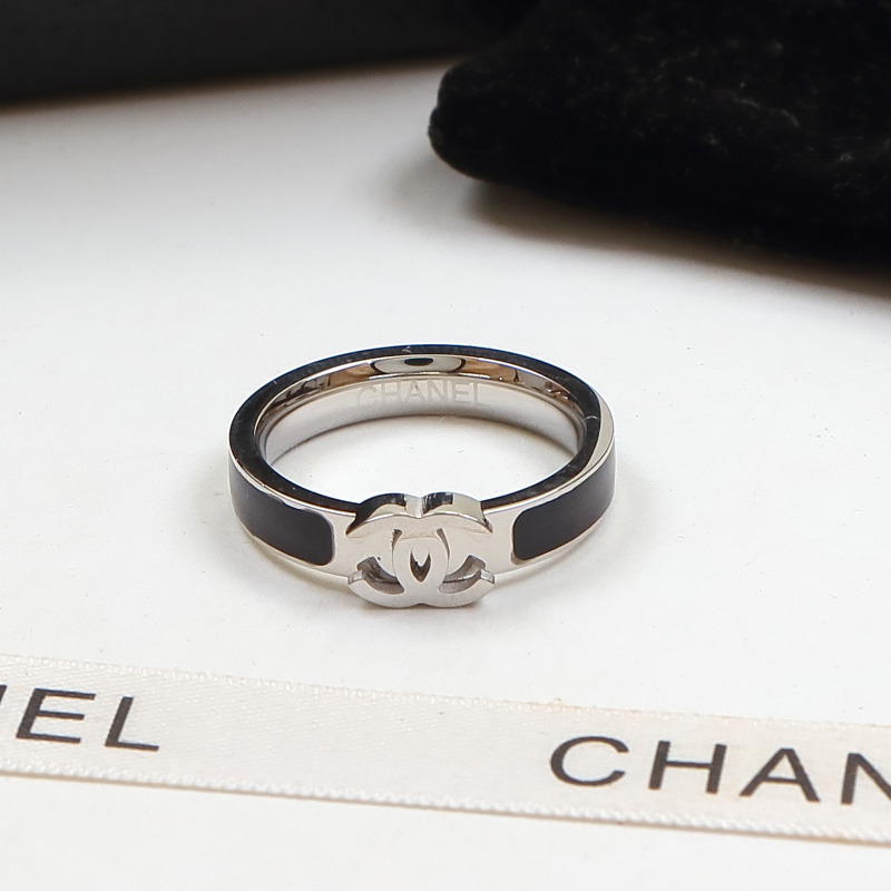 Replica Chanel Double C Letter Narrow Ring