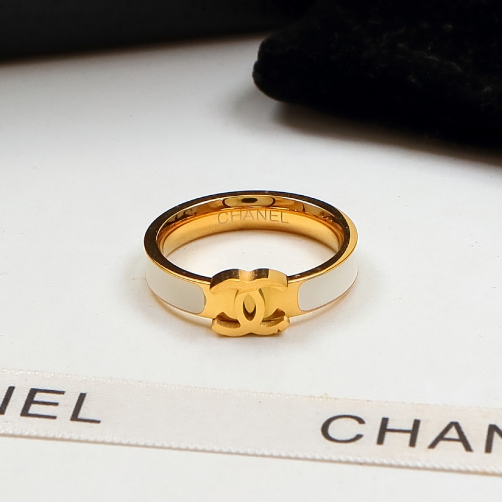 Replica Chanel Double C Letter Narrow Ring