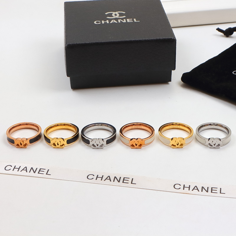 Replica Chanel Double C Letter Narrow Ring