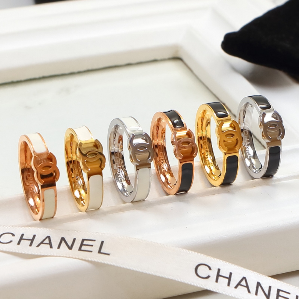 Replica Chanel Double C Letter Narrow Ring