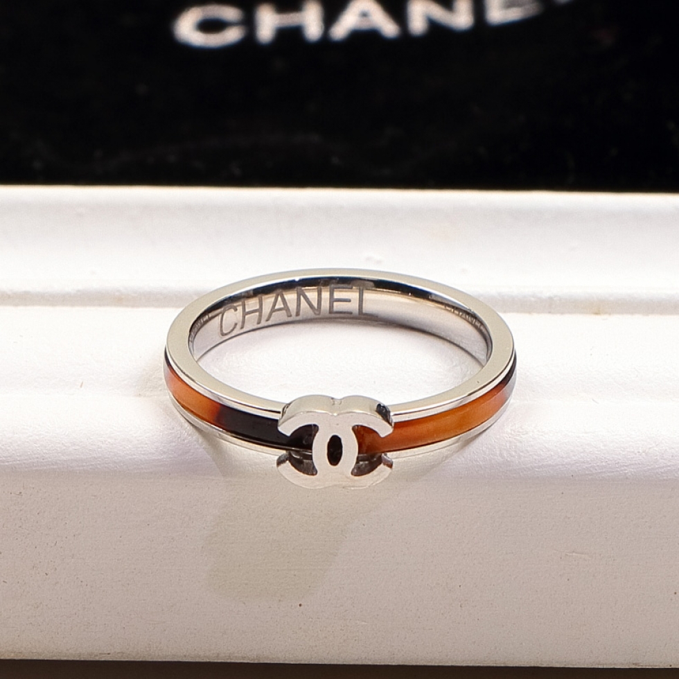 Replica Chanel leopard print ring narrow version tail ring