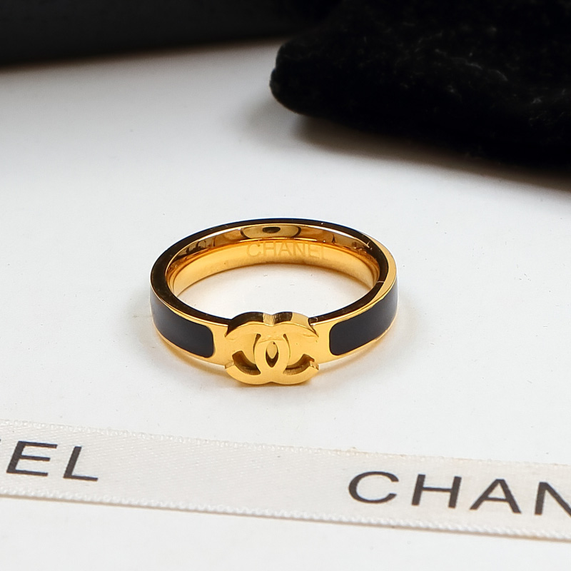 Replica Chanel Double C Letter Narrow Ring
