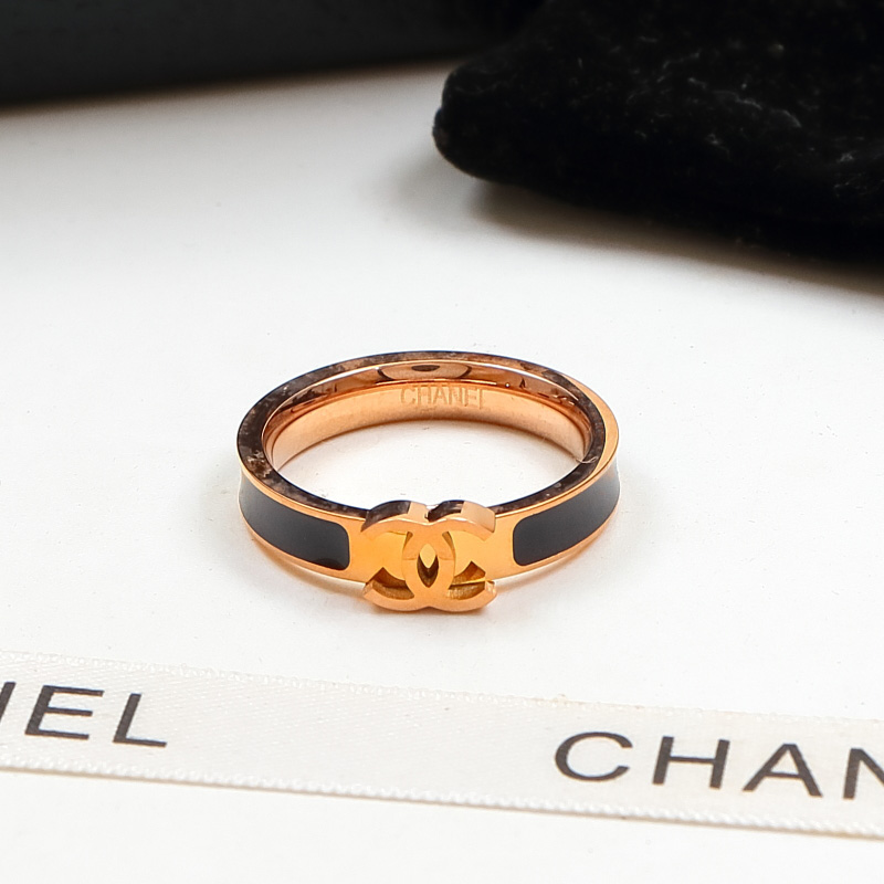 Replica Chanel Double C Letter Narrow Ring
