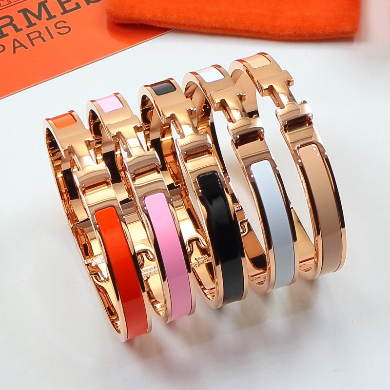 Replica Hermes colorful H buckle bracelet