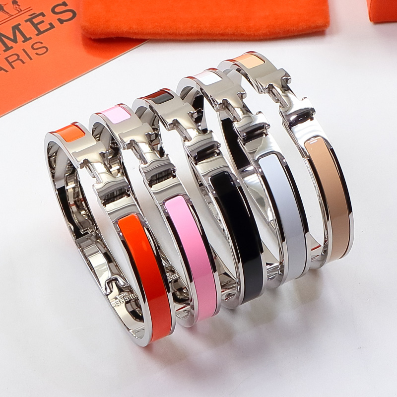 Replica Hermes colorful H buckle bracelet