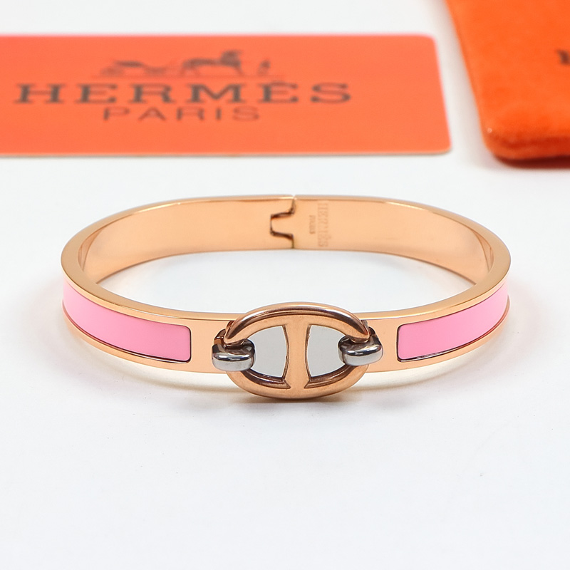 Replica Hermes colorful pig nose enamel bracelet