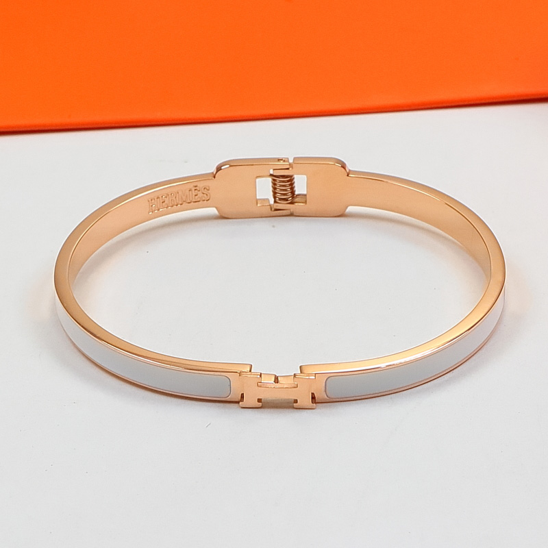 Replica Hermes H Colorful Enamel Bracelet