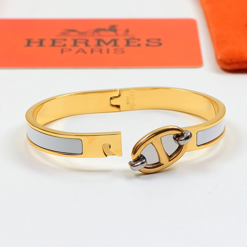 Replica Hermes colorful pig nose enamel bracelet