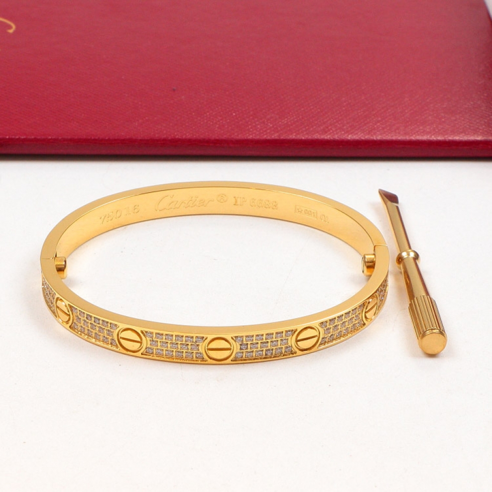 Replica Cartier five-generation full diamond full star bracelet