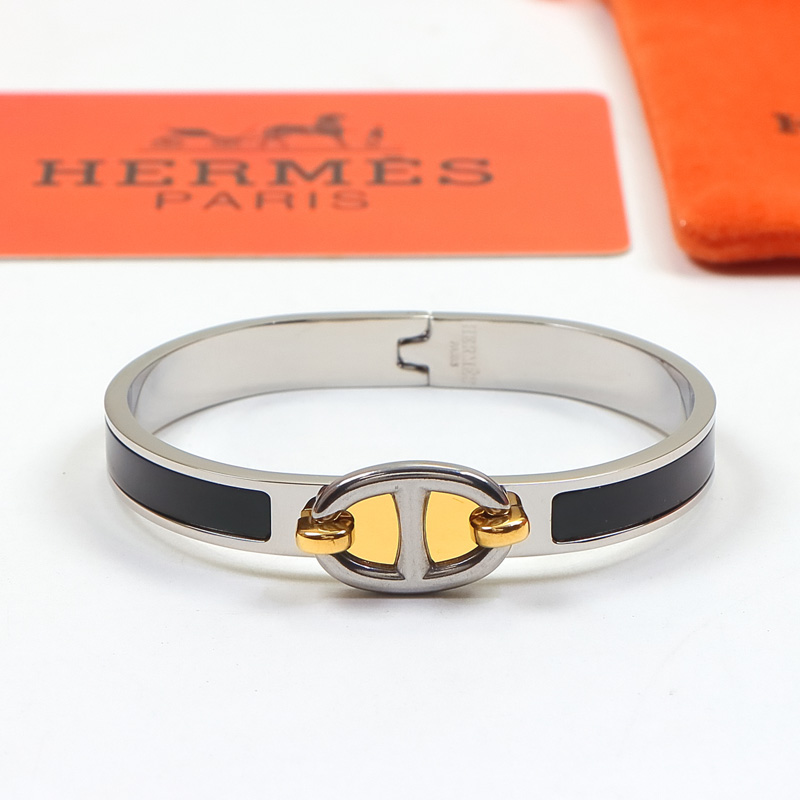Replica Hermes colorful pig nose enamel bracelet