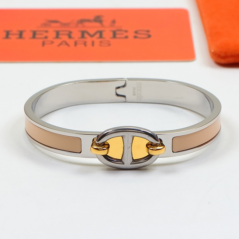 Replica Hermes colorful pig nose enamel bracelet