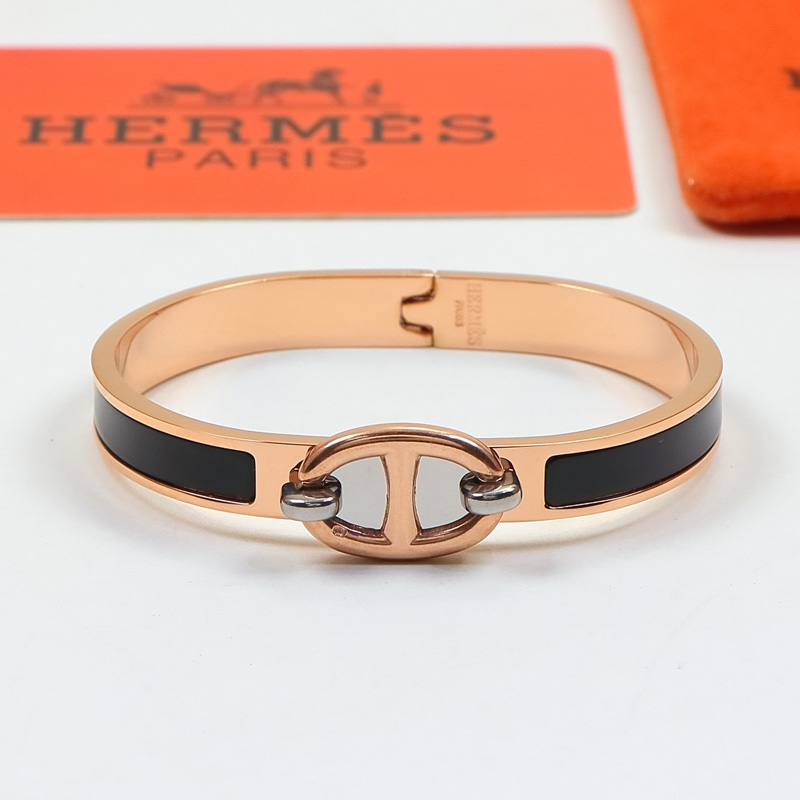 Replica Hermes colorful pig nose enamel bracelet