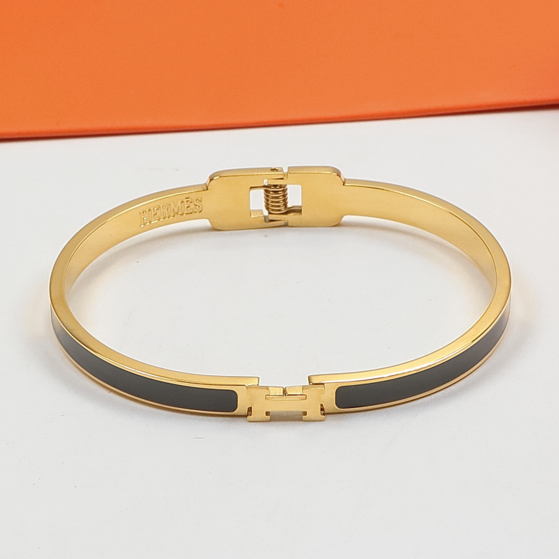 Replica Hermes H Colorful Enamel Bracelet