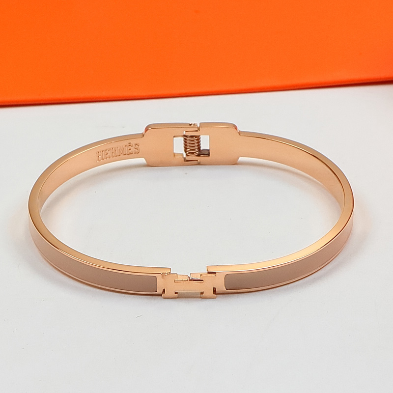 Replica Hermes H Colorful Enamel Bracelet