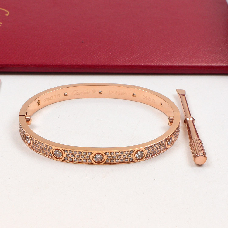 Replica Cartier five-generation full diamond full star bracelet