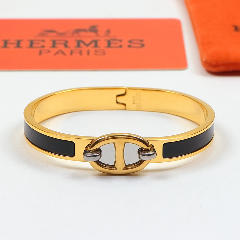 Replica Hermes colorful pig nose enamel bracelet