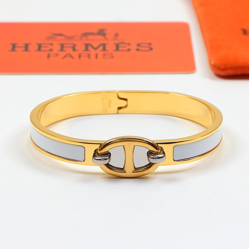Replica Hermes colorful pig nose enamel bracelet