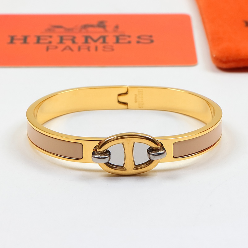 Replica Hermes colorful pig nose enamel bracelet