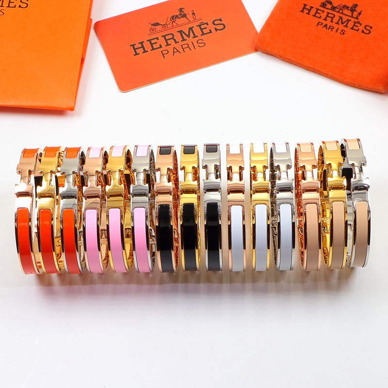 Replica Hermes colorful H buckle bracelet