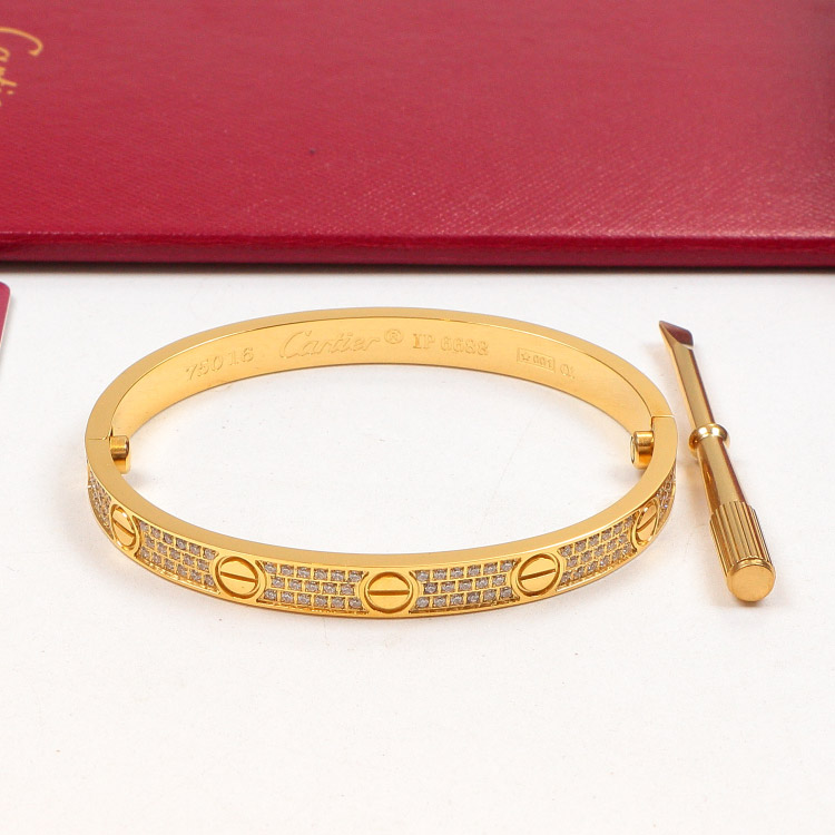 Replica Cartier five-generation full diamond full star bracelet