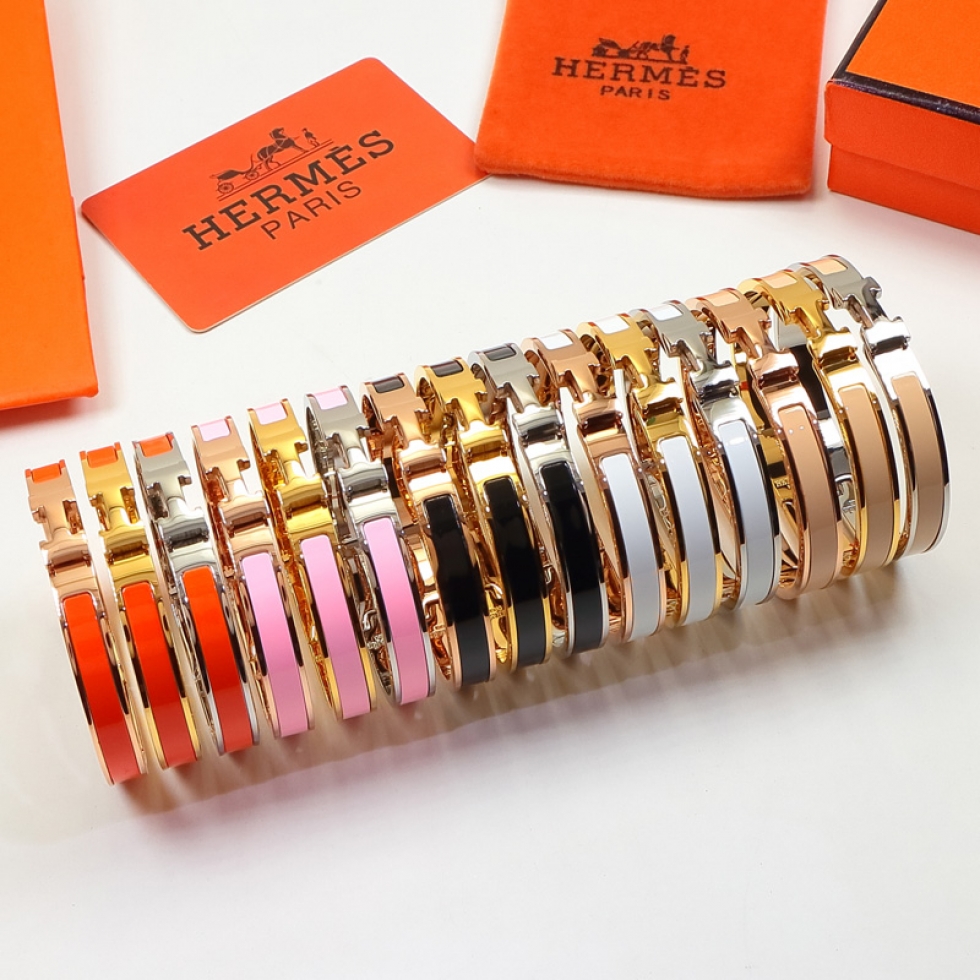 Replica Hermes colorful H buckle bracelet