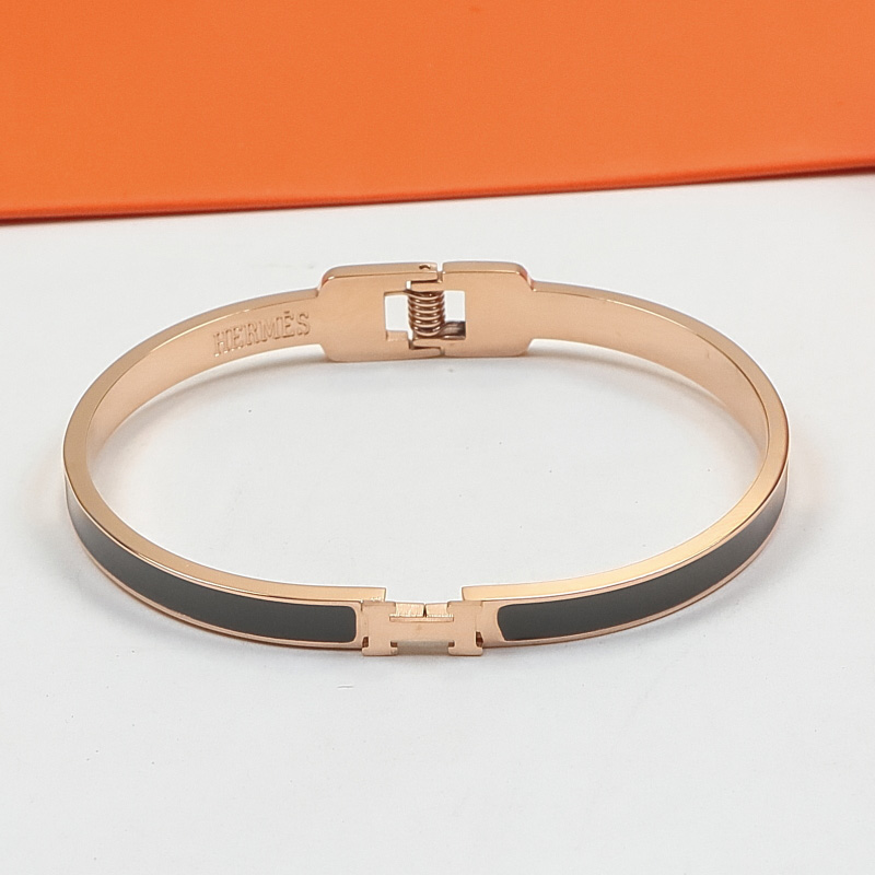Replica Hermes H Colorful Enamel Bracelet
